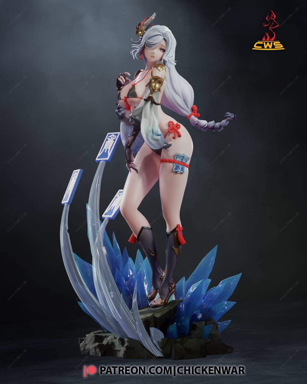 P站图纸印象馆 CW Studio 原神 申鹤 CW Studio 原神 申鹤