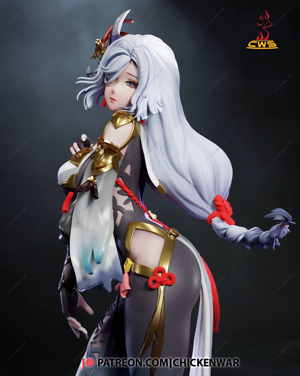 P站图纸印象馆 CW Studio 原神 申鹤 CW Studio 原神 申鹤