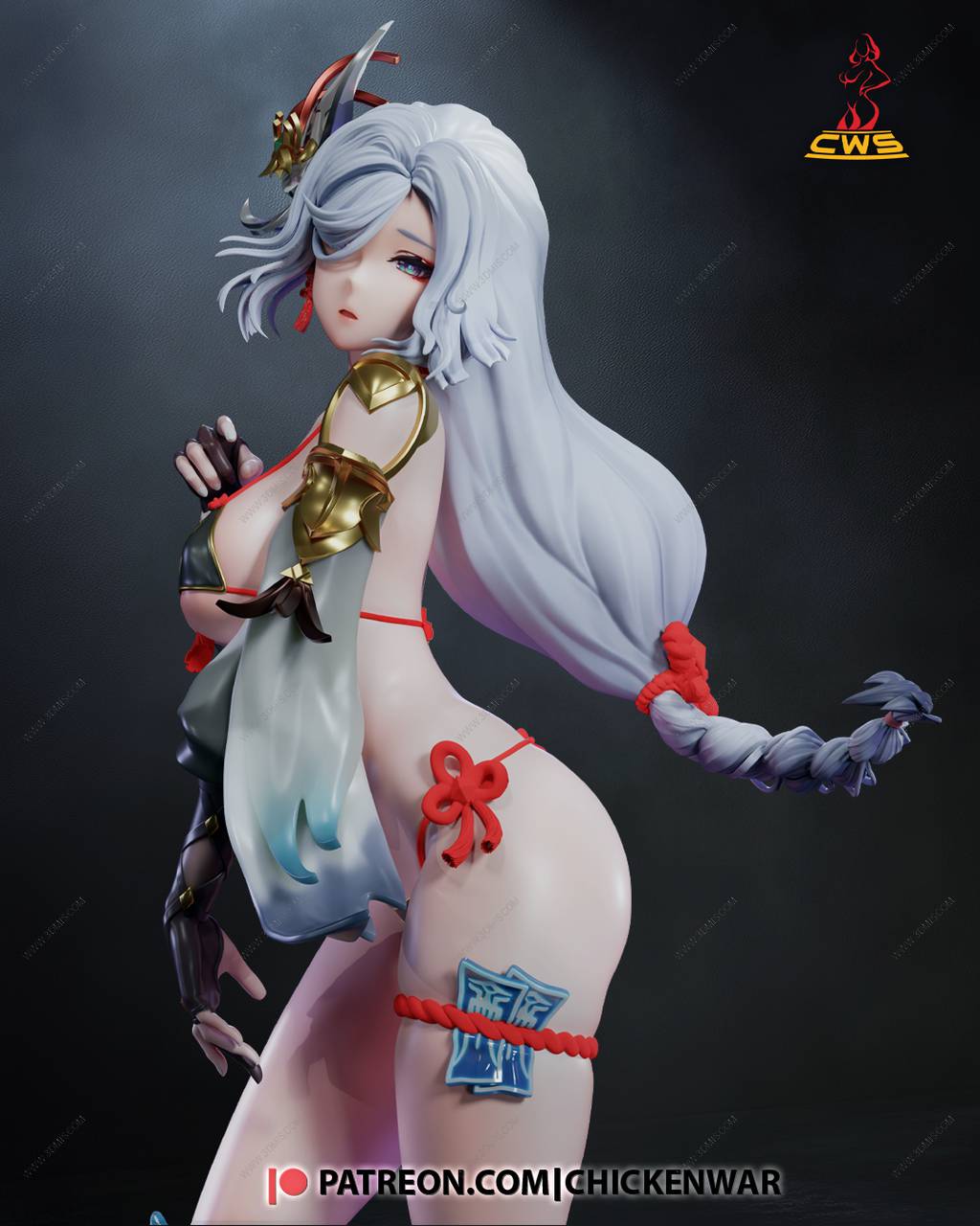 P站图纸印象馆 CW Studio 原神 申鹤 CW Studio 原神 申鹤