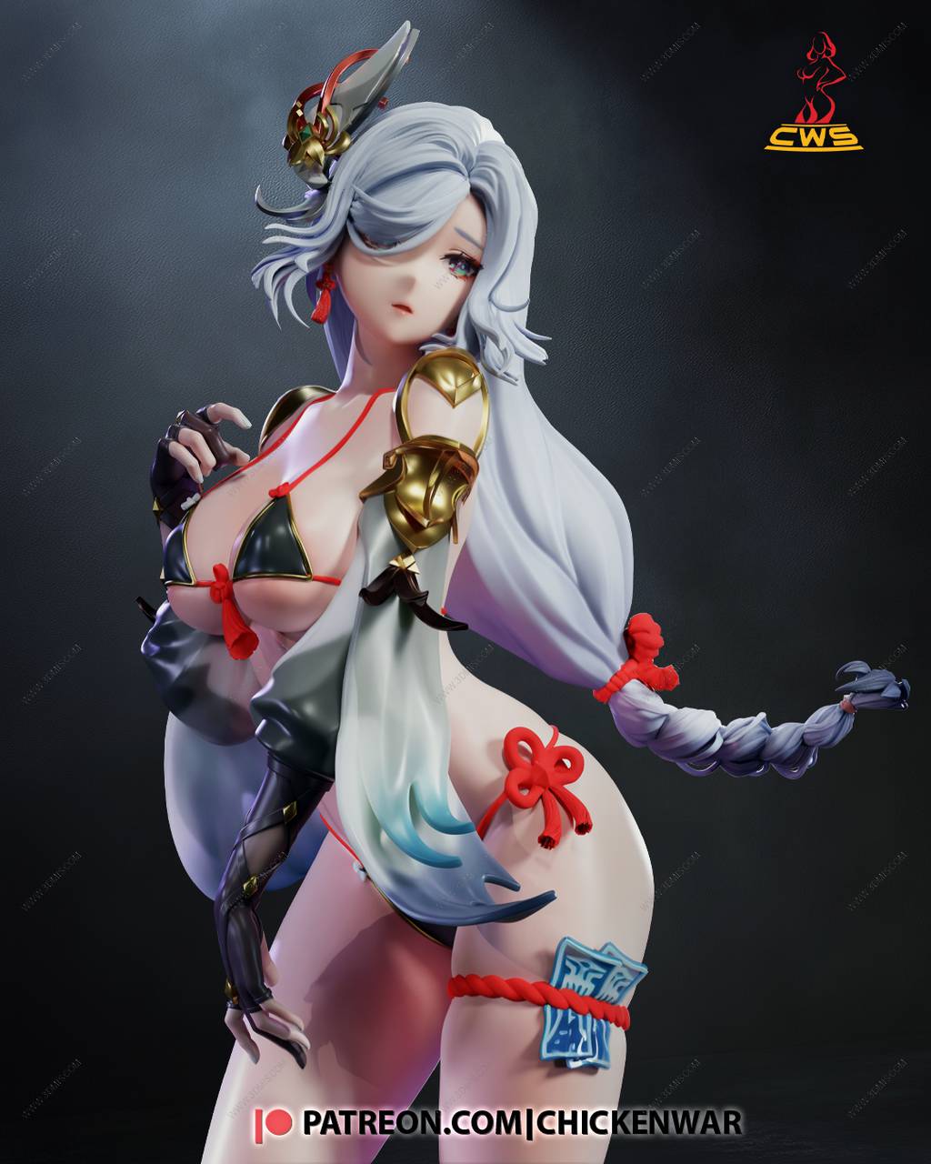 P站图纸印象馆 CW Studio 原神 申鹤 CW Studio 原神 申鹤