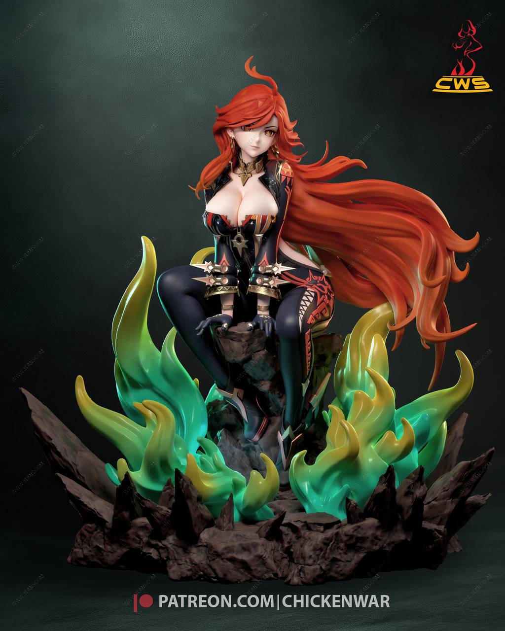 P站图纸印象馆 CW Studio 原神 玛薇卡 CW Studio 原神 玛薇卡