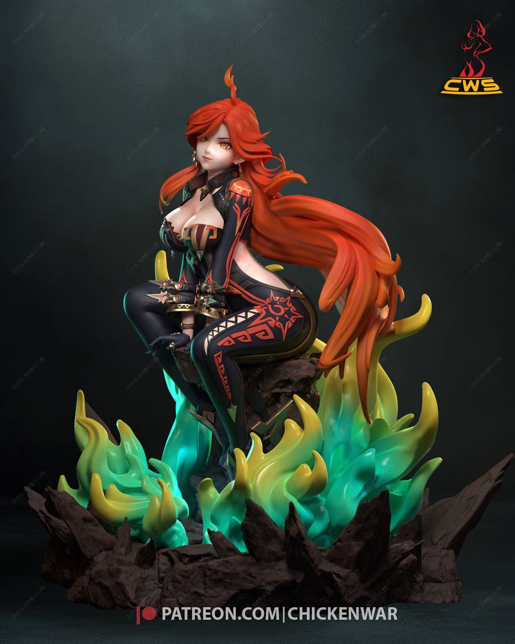 P站图纸印象馆 CW Studio 原神 玛薇卡 CW Studio 原神 玛薇卡