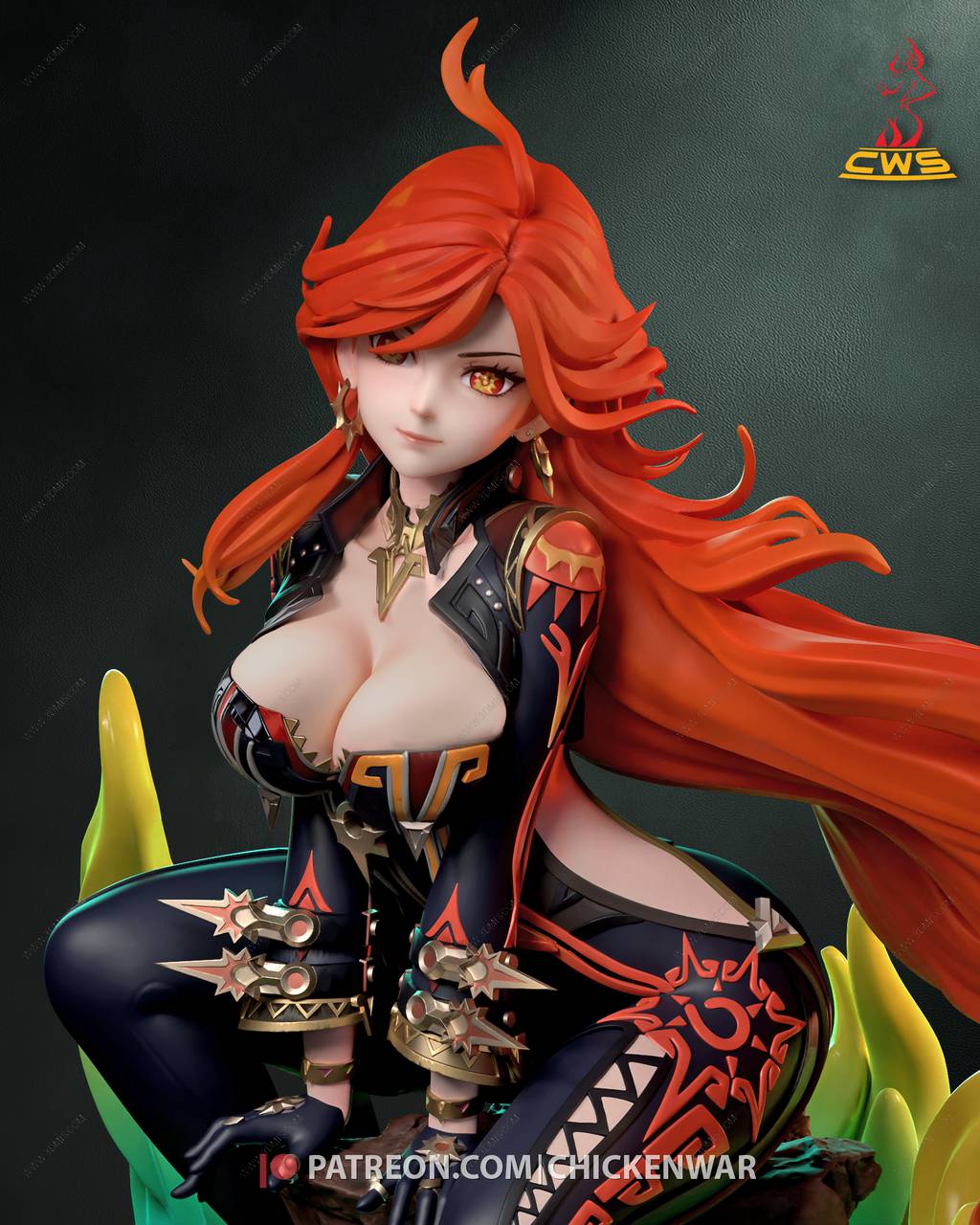 P站图纸印象馆 CW Studio 原神 玛薇卡 CW Studio 原神 玛薇卡