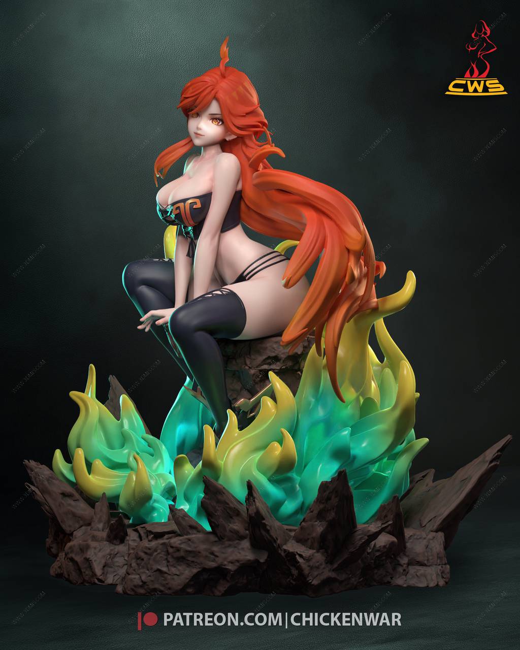 P站图纸印象馆 CW Studio 原神 玛薇卡 CW Studio 原神 玛薇卡