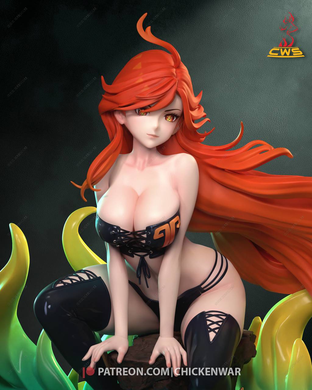 P站图纸印象馆 CW Studio 原神 玛薇卡 CW Studio 原神 玛薇卡