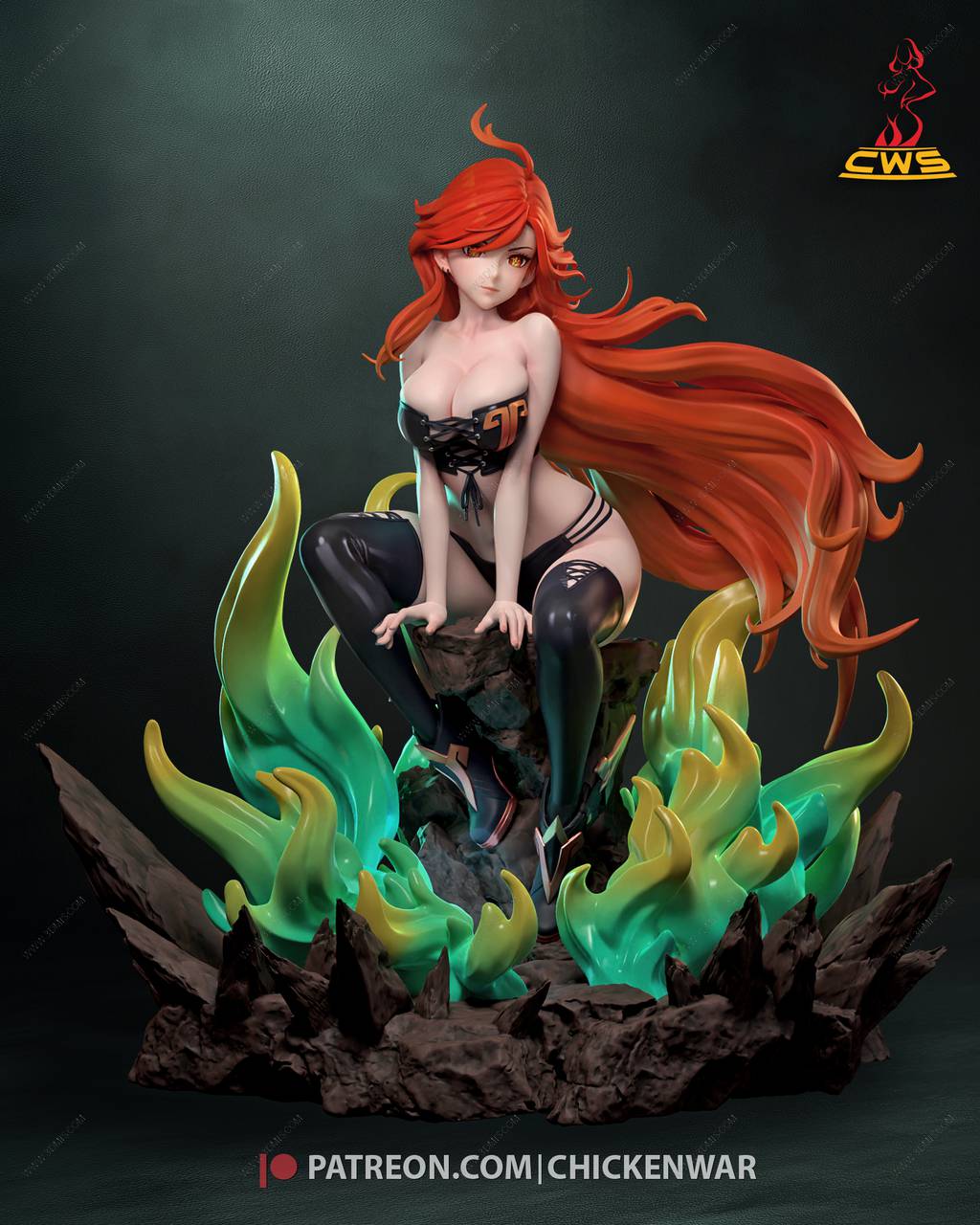 P站图纸印象馆 CW Studio 原神 玛薇卡 CW Studio 原神 玛薇卡