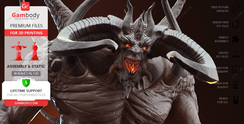 P站图纸印象馆 Gambody 暗黑破坏神 迪亚波罗 Gambody 暗黑破坏神 迪亚波罗