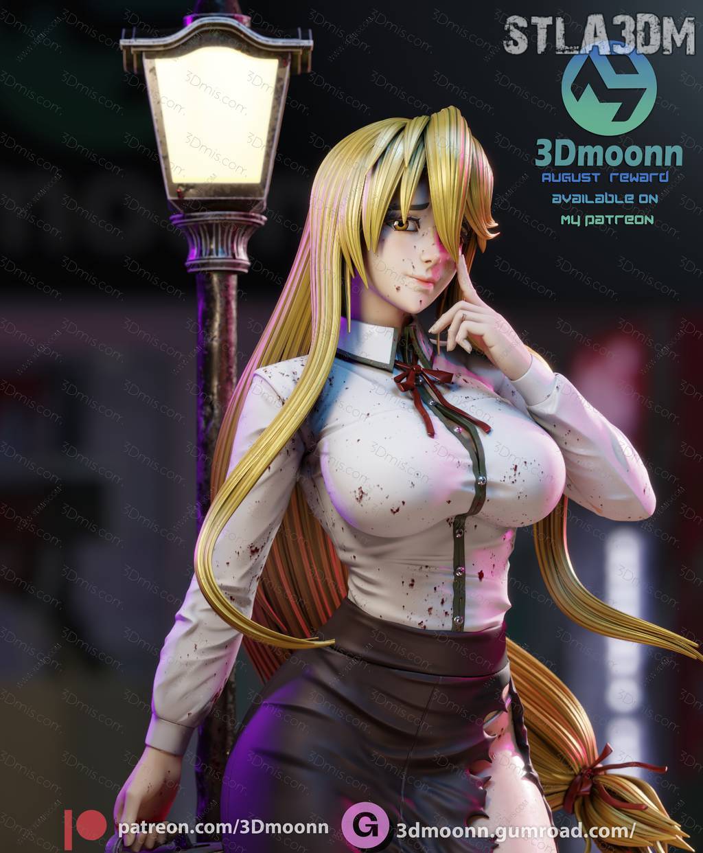 3Dmoonn 学园默示录 鞠川静香