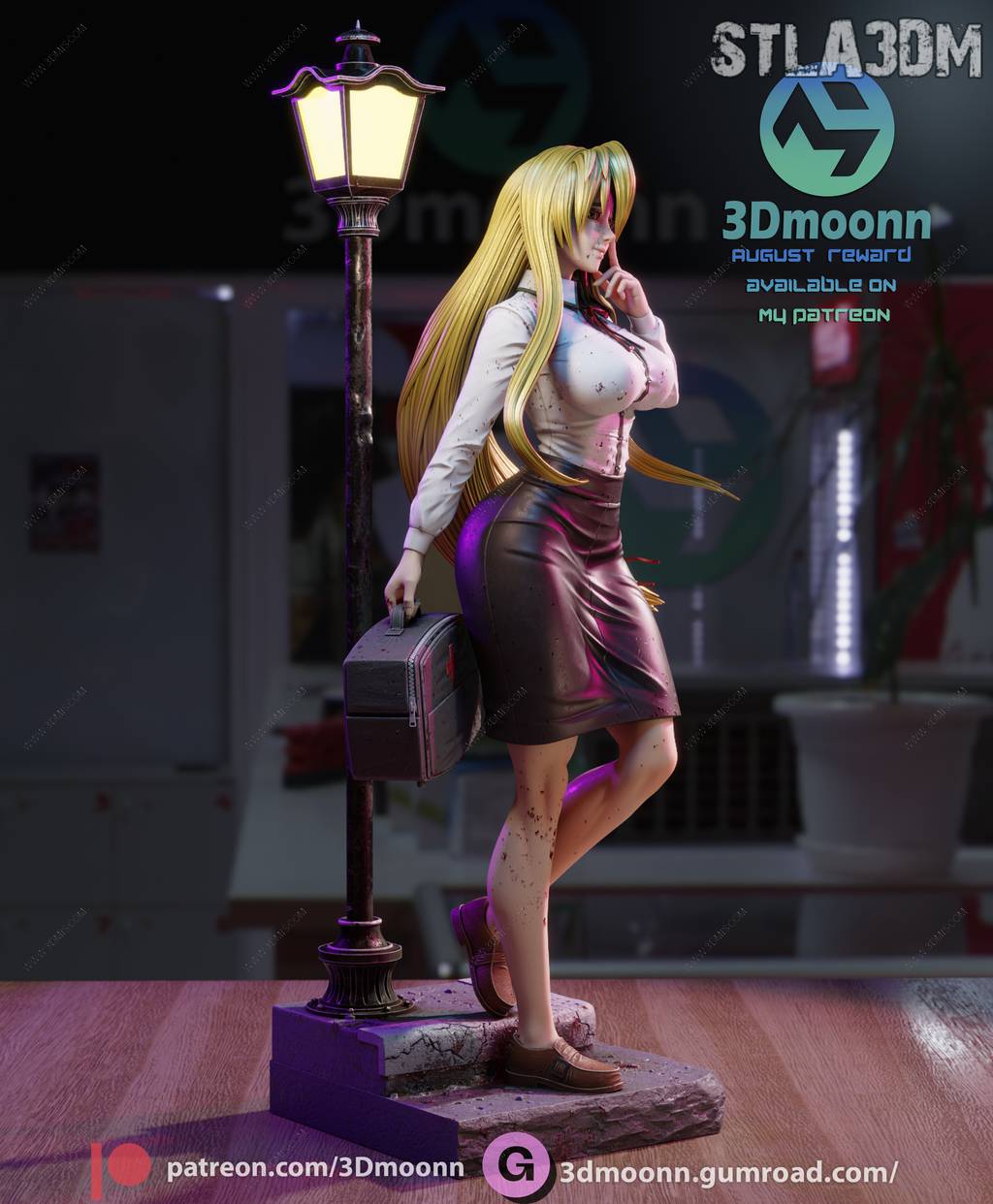 P站图纸印象馆 3Dmoonn 学园默示录 鞠川静香 3Dmoonn 学园默示录 鞠川静香