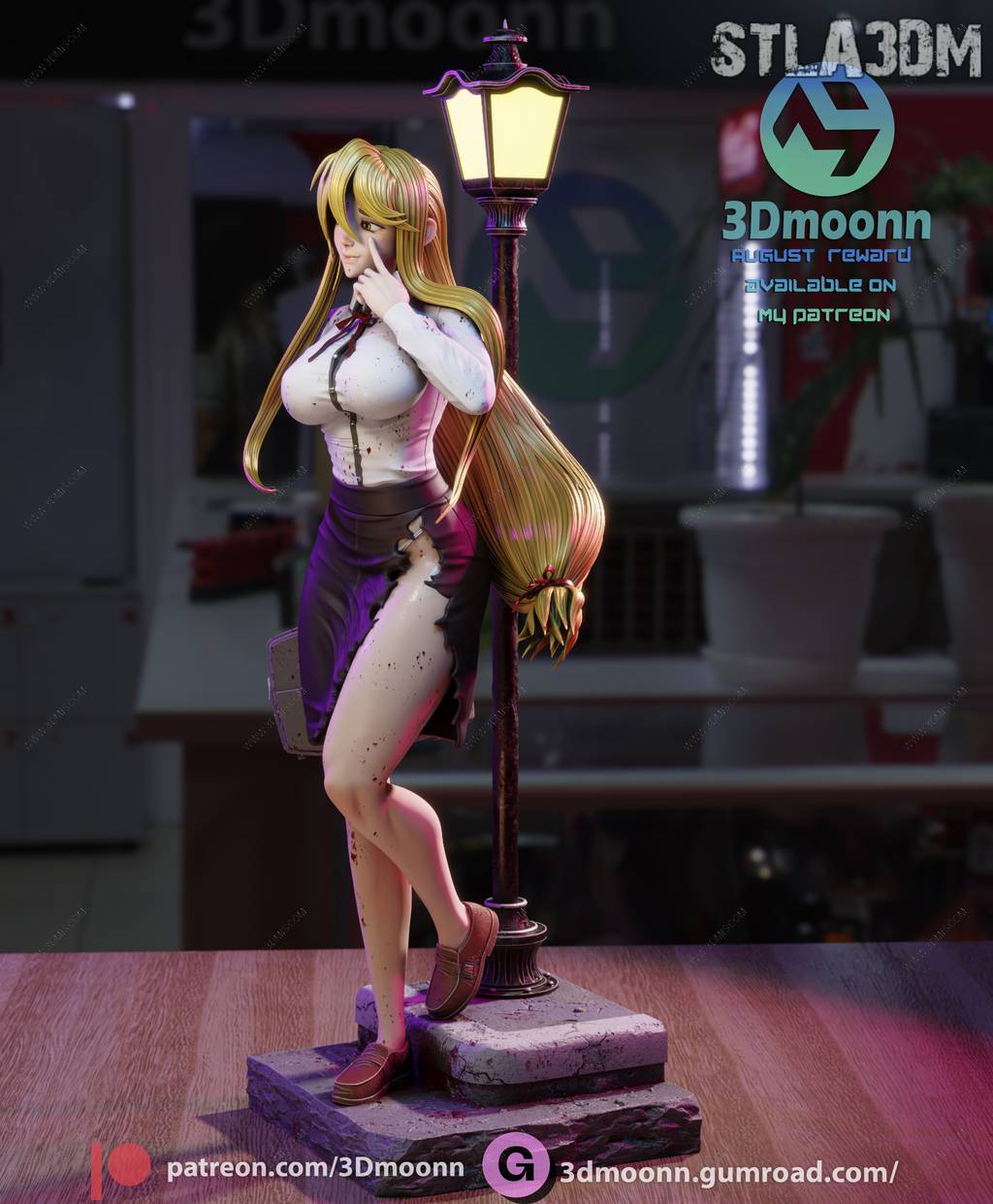 P站图纸印象馆 3Dmoonn 学园默示录 鞠川静香 3Dmoonn 学园默示录 鞠川静香