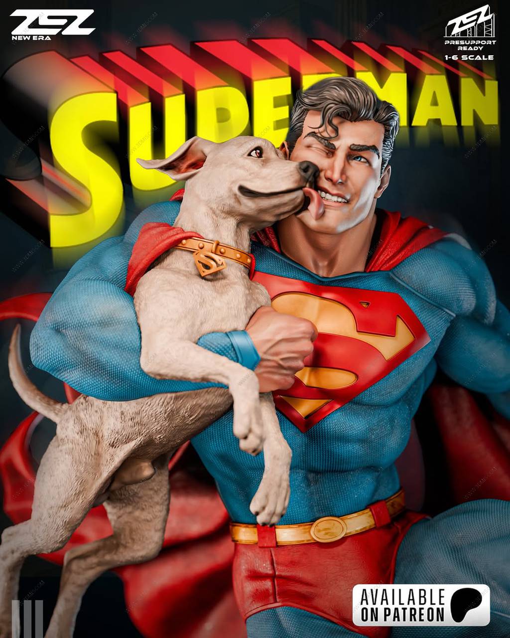 P站图纸印象馆 ZEZ STUDIOS DC漫画 超人和氪普托 ZEZ STUDIOS DC漫画 超人和氪普托