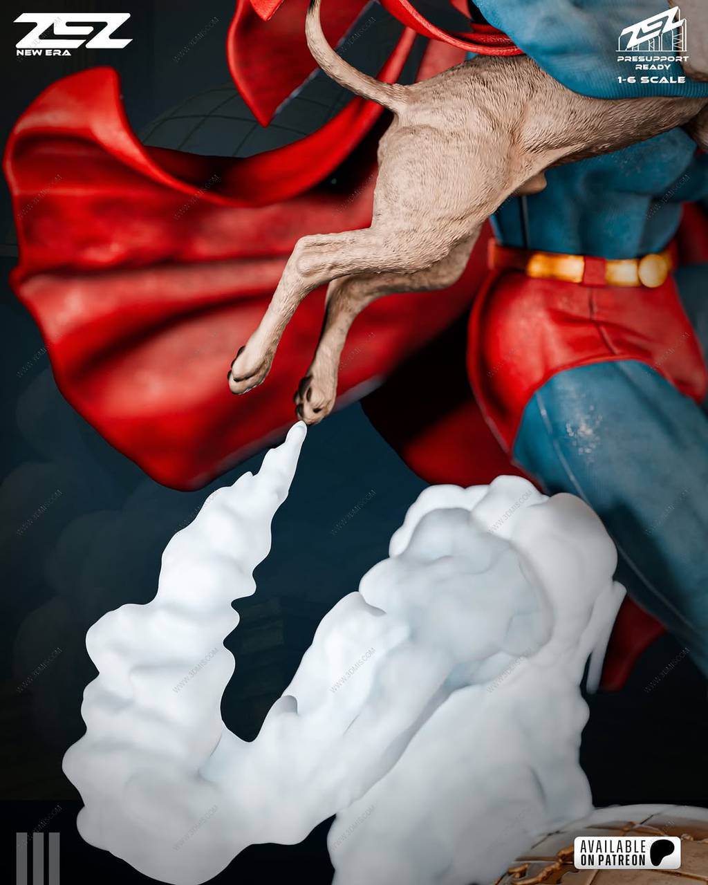 P站图纸印象馆 ZEZ STUDIOS DC漫画 超人和氪普托 ZEZ STUDIOS DC漫画 超人和氪普托