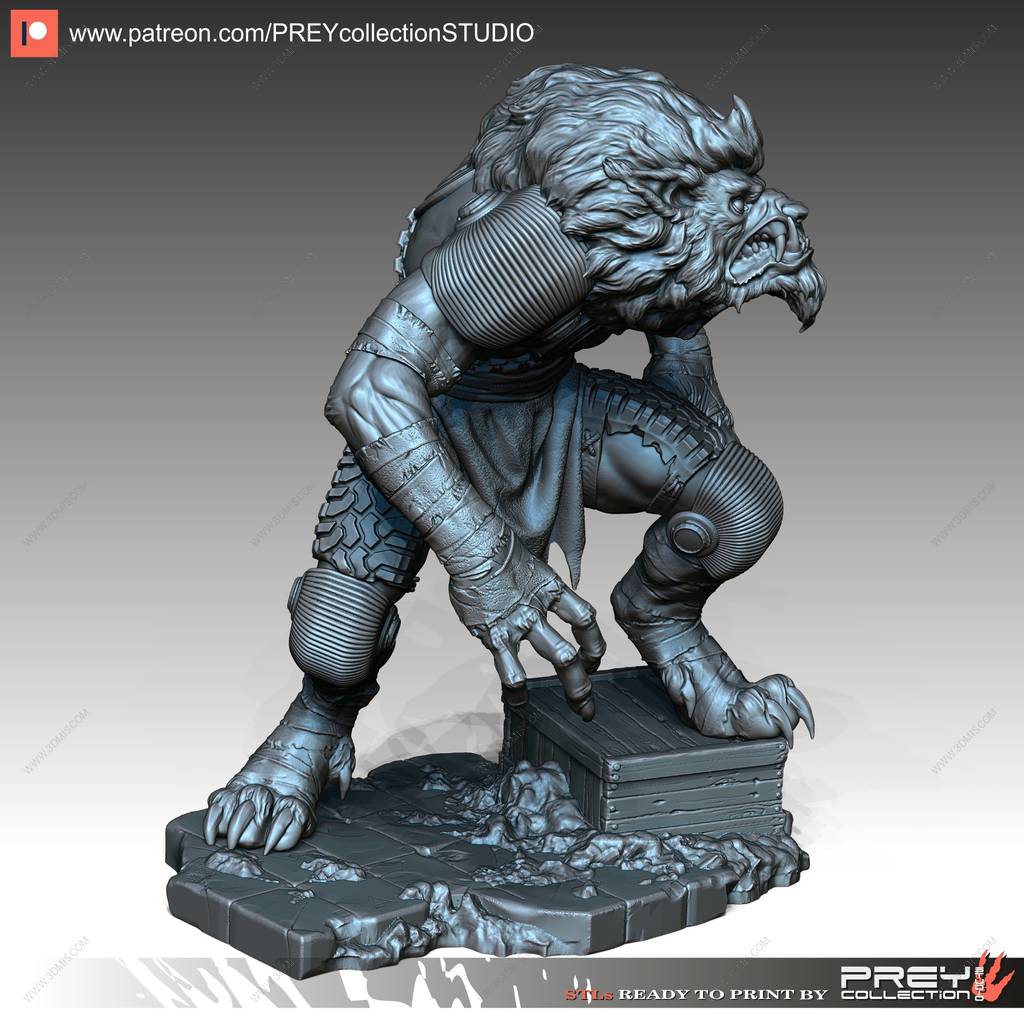 P站图纸印象馆 PCS 忍者神龟 变异狼 PCS 忍者神龟 变异狼