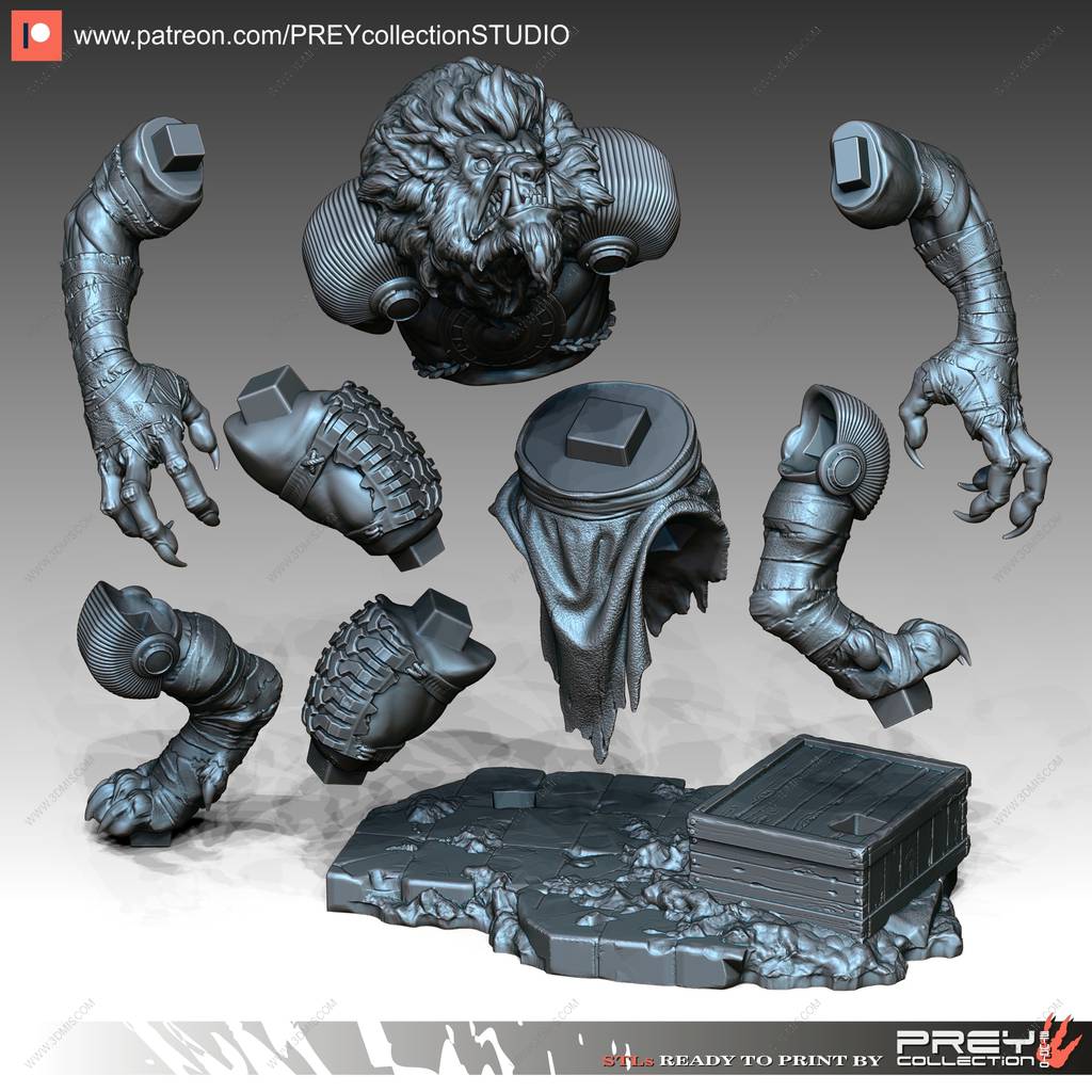 P站图纸印象馆 PCS 忍者神龟 变异狼 PCS 忍者神龟 变异狼