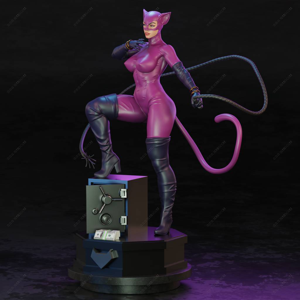 P站图纸印象馆 BrunoArt3D DC漫画 猫女 BrunoArt3D DC漫画 猫女