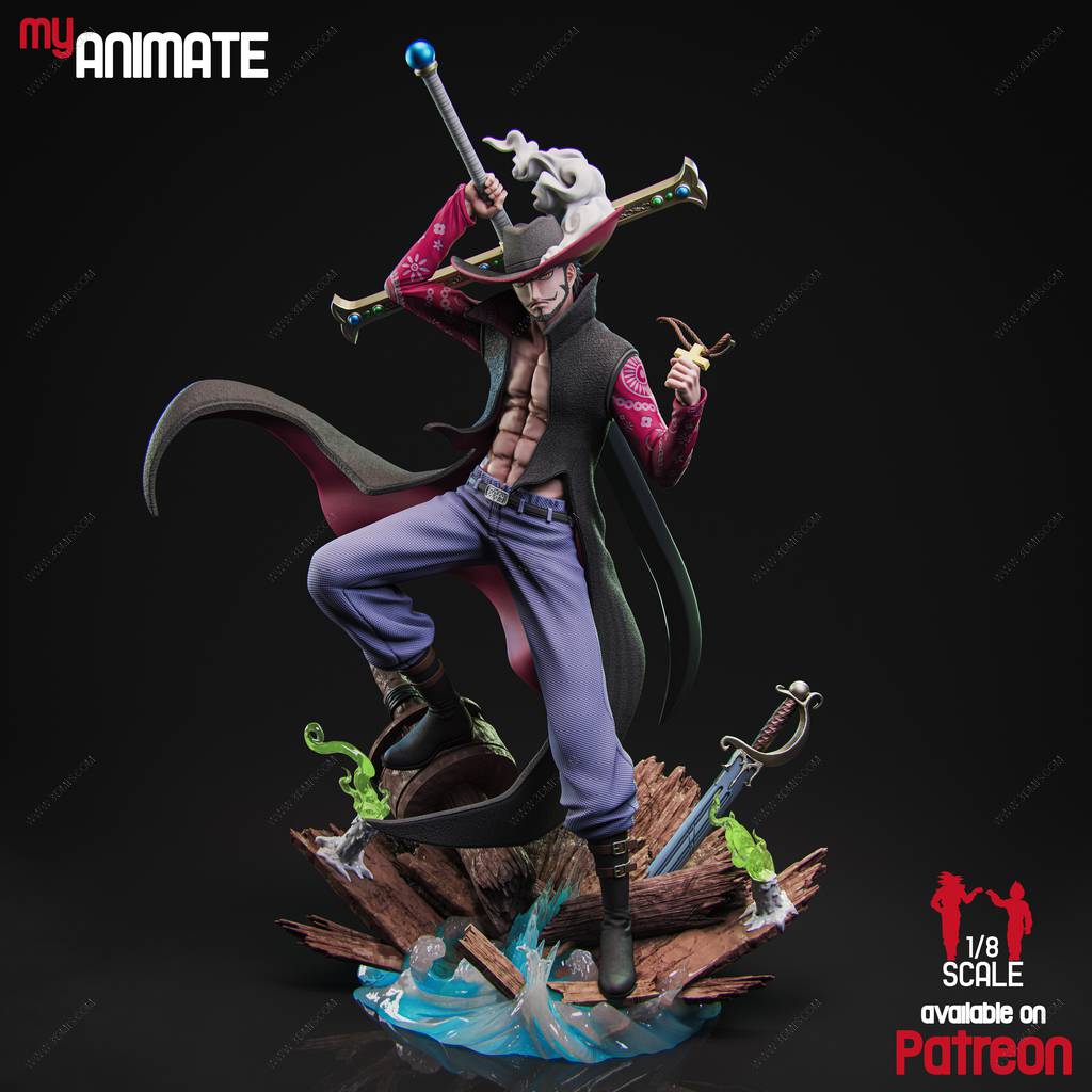 P站图纸印象馆 MyAnimate 海贼王 乔拉可尔·米霍克 MyAnimate 海贼王 乔拉可尔·米霍克