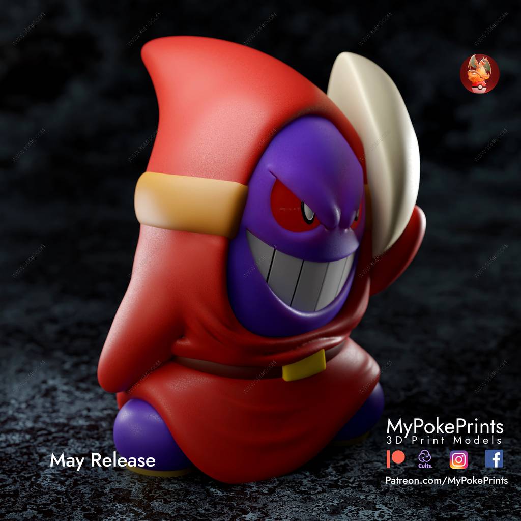 P站图纸印象馆 口袋妖怪 耿鬼 口袋妖怪 耿鬼