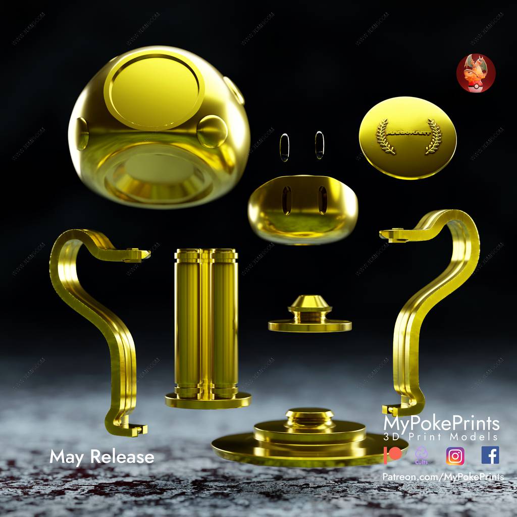 P站图纸印象馆 Yosh 超级马里奥 马里奥的奖杯 Yosh 超级马里奥 马里奥的奖杯