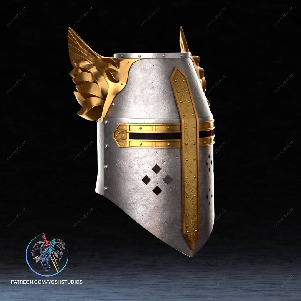 P站图纸印象馆 Yosh 上古卷轴 十字军头盔 Yosh 上古卷轴 十字军头盔
