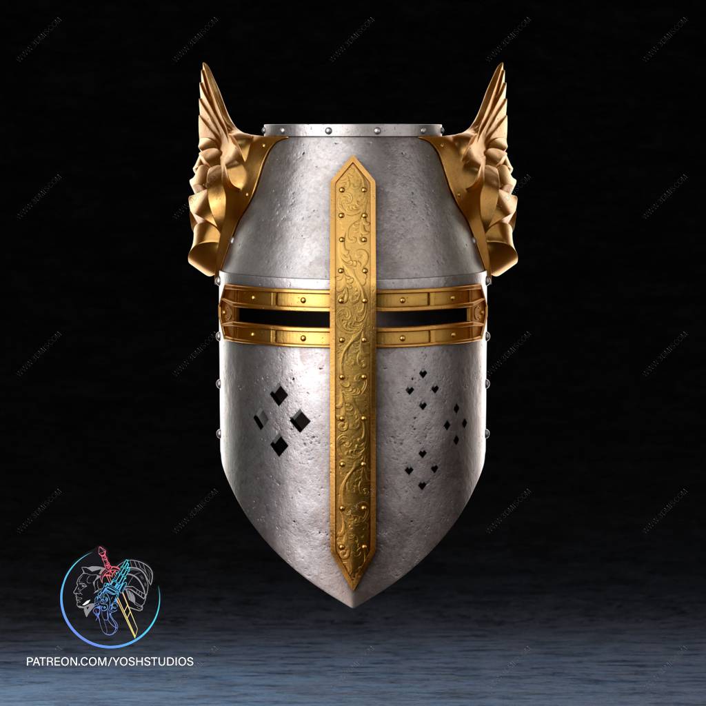 P站图纸印象馆 Yosh 上古卷轴 十字军头盔 Yosh 上古卷轴 十字军头盔