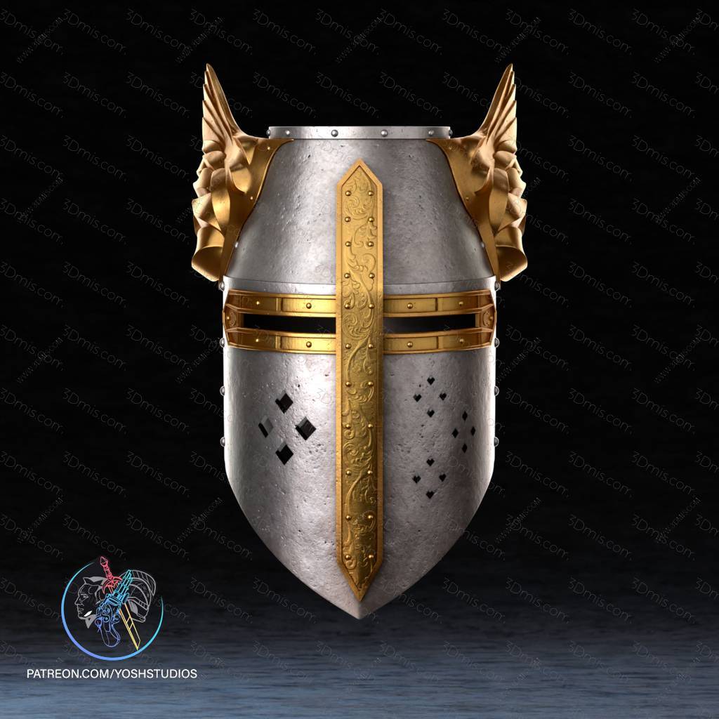 P站图纸印象馆 Yosh 上古卷轴 十字军头盔 Yosh 上古卷轴 十字军头盔