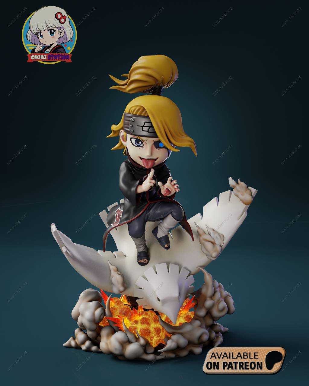 P站图纸印象馆 Chibi Station 火影忍者 迪达拉 Chibi Station 火影忍者 迪达拉