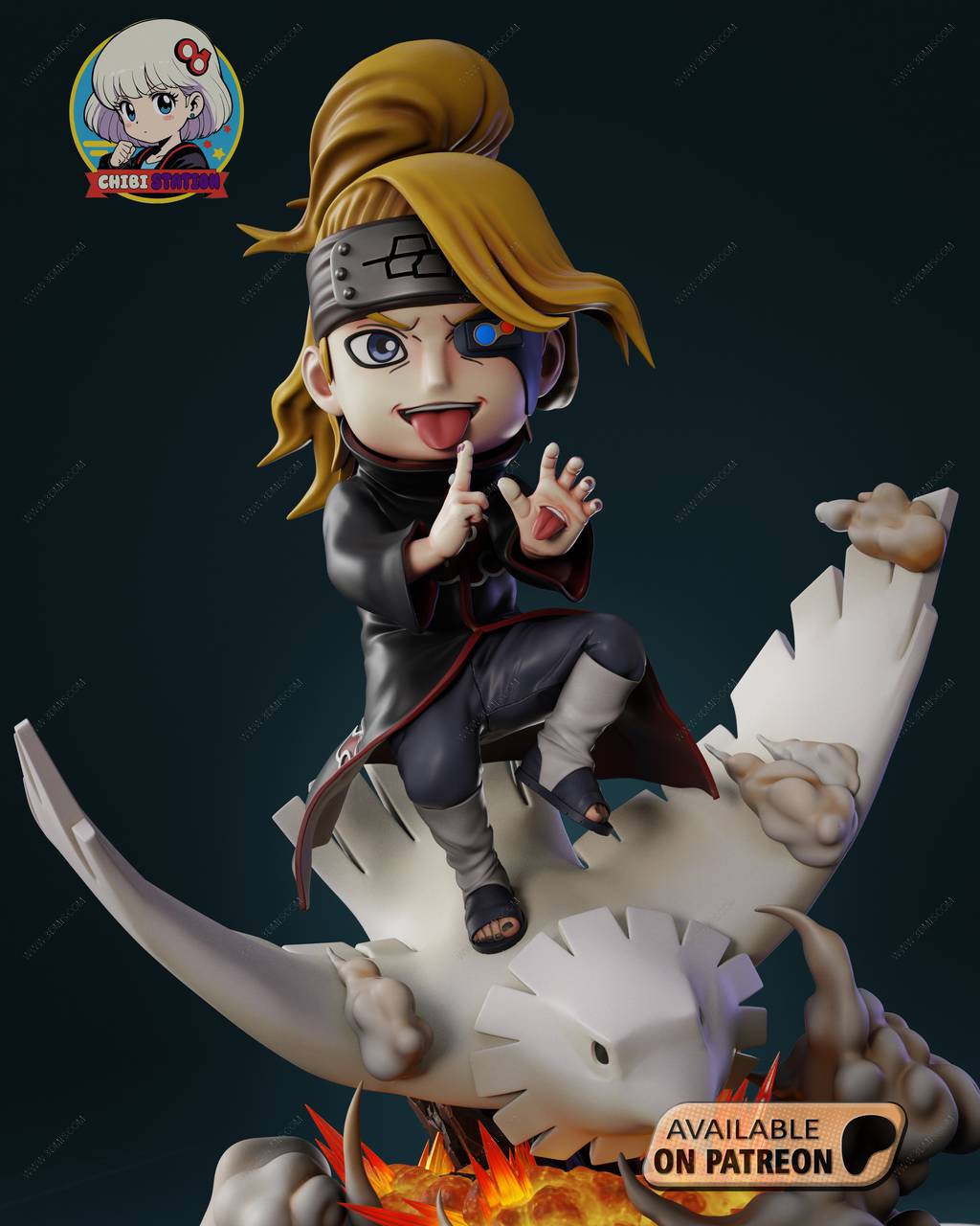 P站图纸印象馆 Chibi Station 火影忍者 迪达拉 Chibi Station 火影忍者 迪达拉