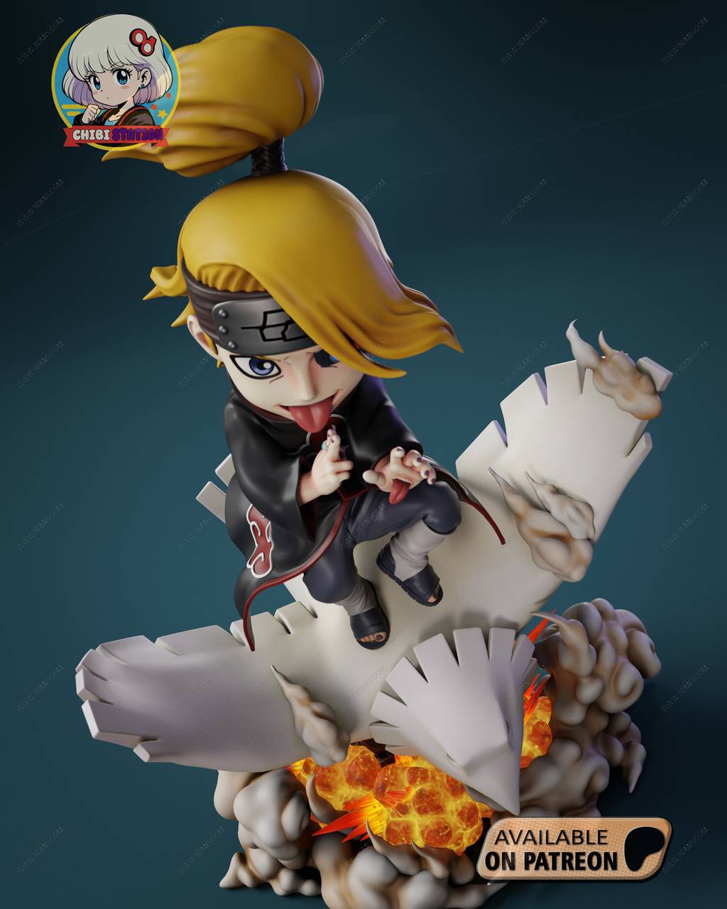 P站图纸印象馆 Chibi Station 火影忍者 迪达拉 Chibi Station 火影忍者 迪达拉