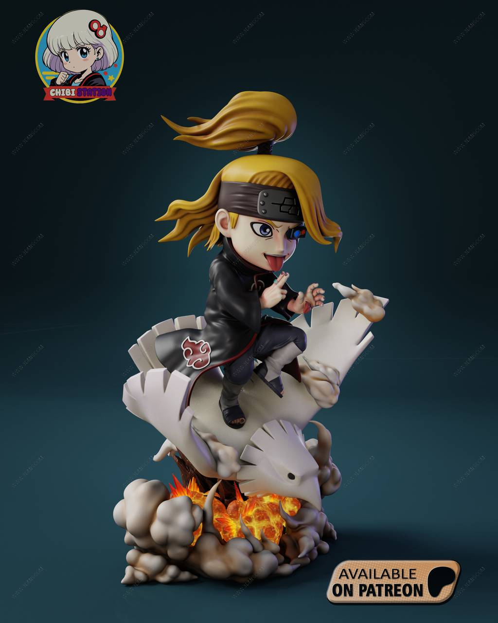 P站图纸印象馆 Chibi Station 火影忍者 迪达拉 Chibi Station 火影忍者 迪达拉