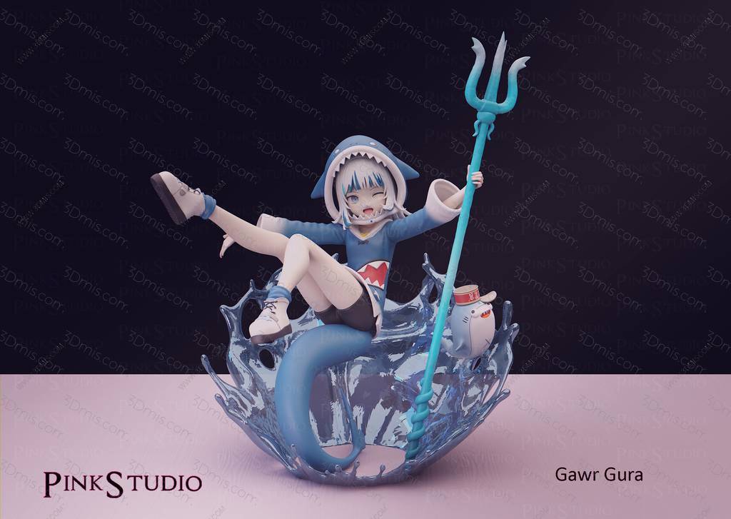 P站图纸印象馆 Pink Studio 虚拟偶像 噶呜·古拉 Pink Studio 虚拟偶像 噶呜·古拉