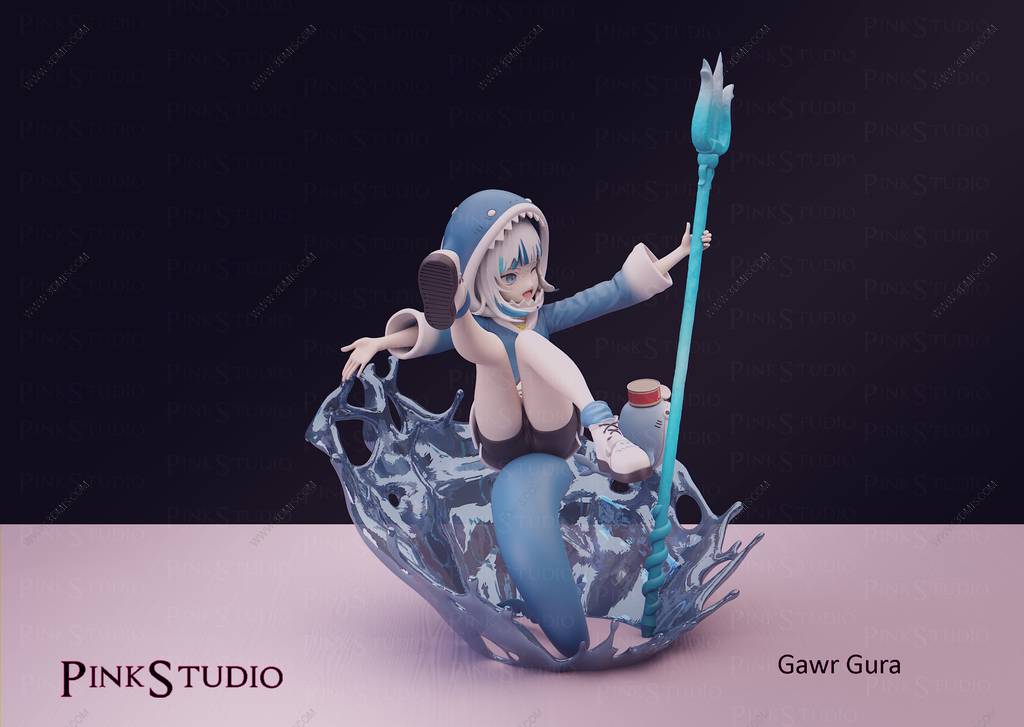 P站图纸印象馆 Pink Studio 虚拟偶像 噶呜·古拉 Pink Studio 虚拟偶像 噶呜·古拉