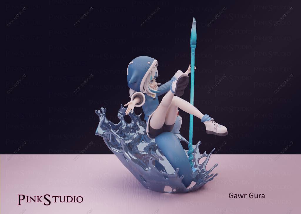 P站图纸印象馆 Pink Studio 虚拟偶像 噶呜·古拉 Pink Studio 虚拟偶像 噶呜·古拉