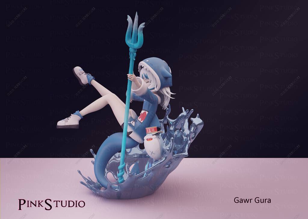 P站图纸印象馆 Pink Studio 虚拟偶像 噶呜·古拉 Pink Studio 虚拟偶像 噶呜·古拉