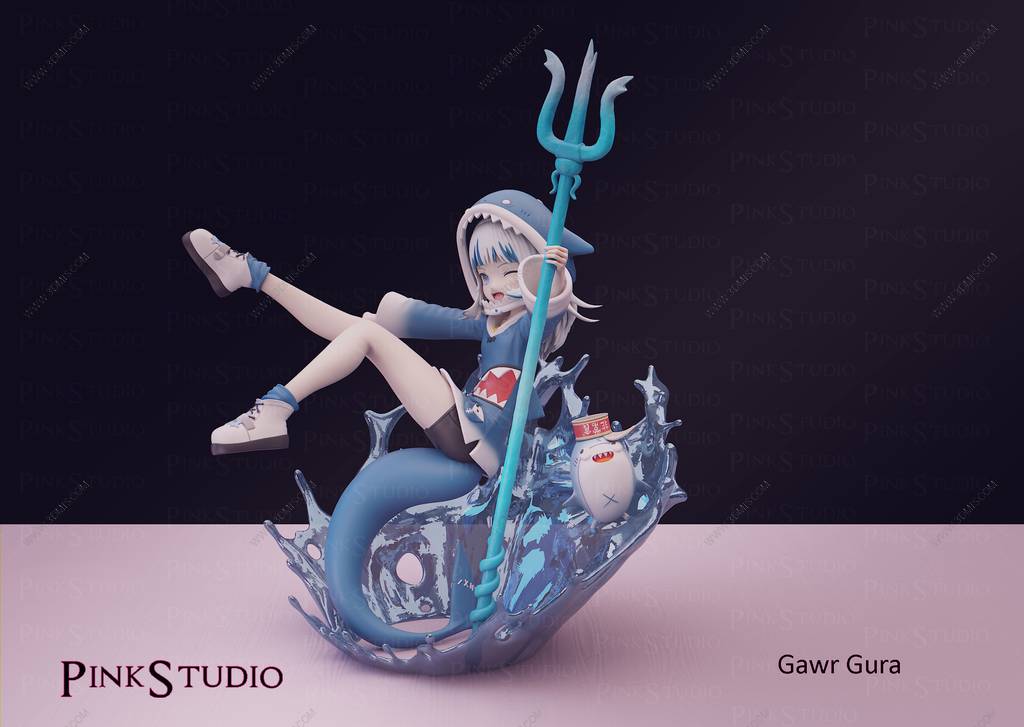 P站图纸印象馆 Pink Studio 虚拟偶像 噶呜·古拉 Pink Studio 虚拟偶像 噶呜·古拉