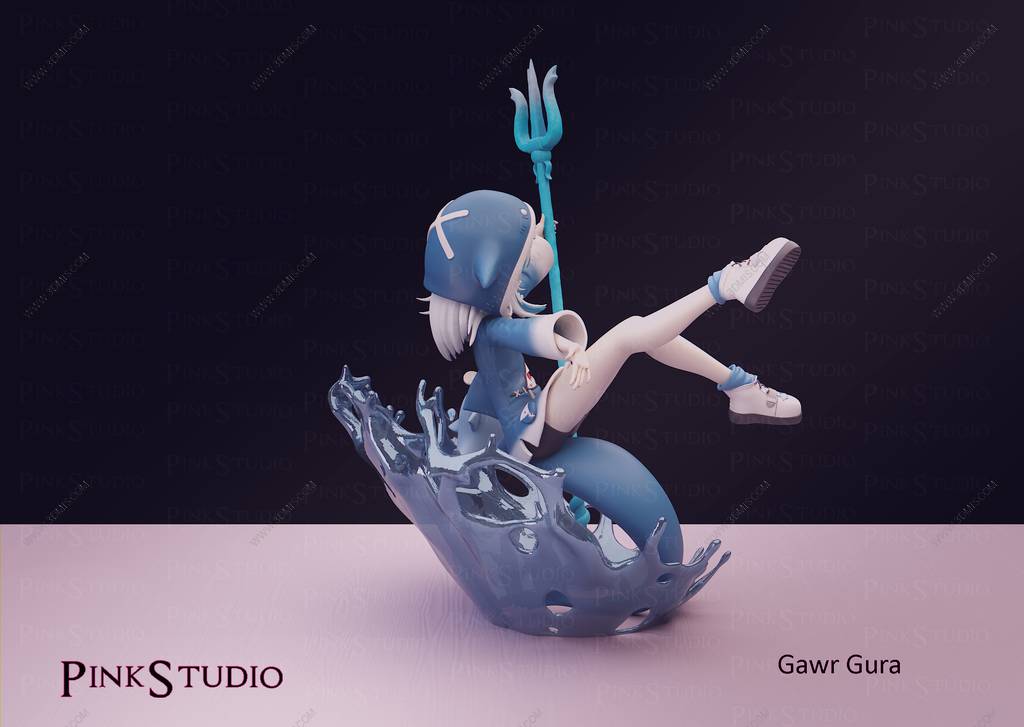 P站图纸印象馆 Pink Studio 虚拟偶像 噶呜·古拉 Pink Studio 虚拟偶像 噶呜·古拉