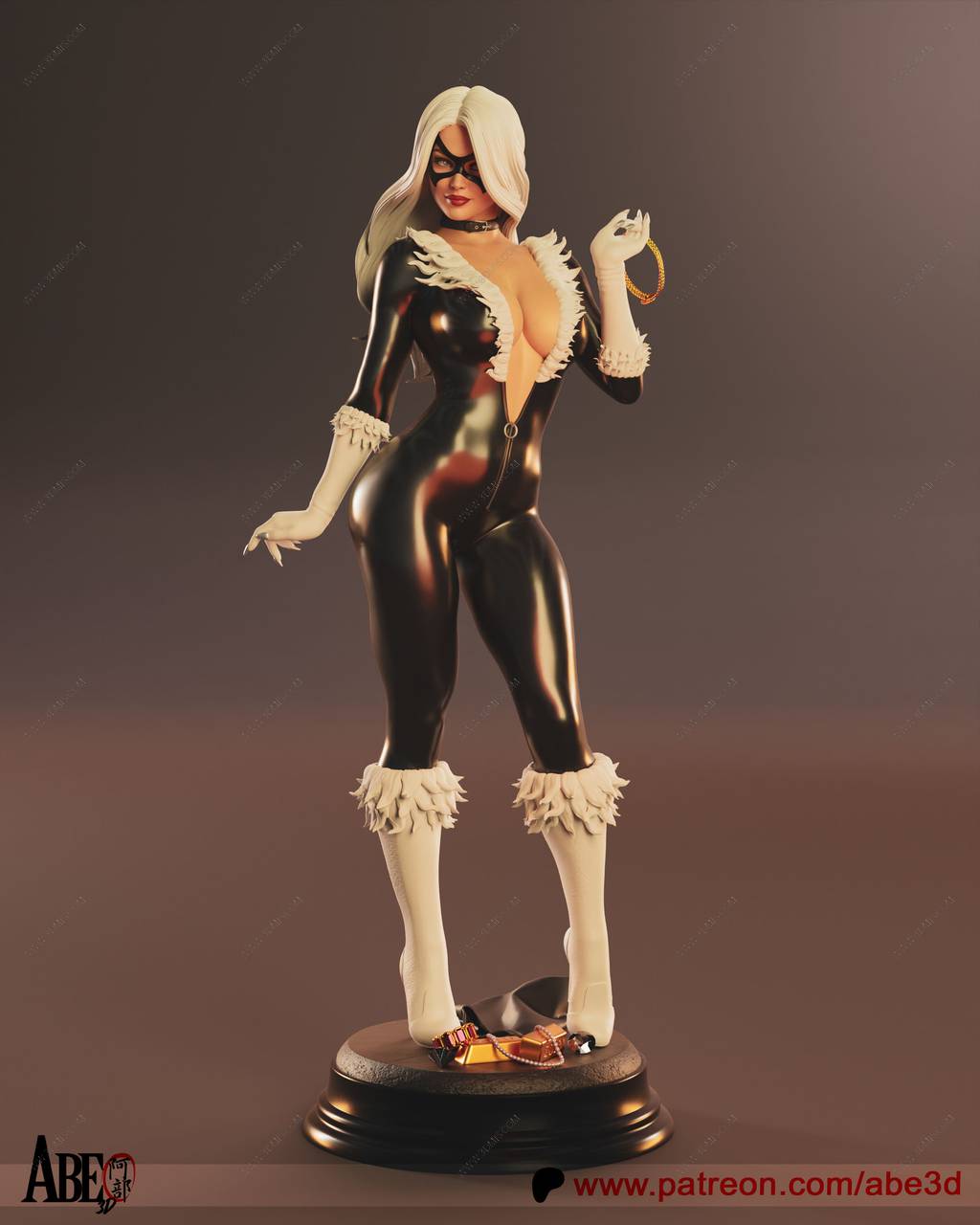 P站图纸印象馆 ABE3D DC漫画 黑猫 ABE3D DC漫画 黑猫