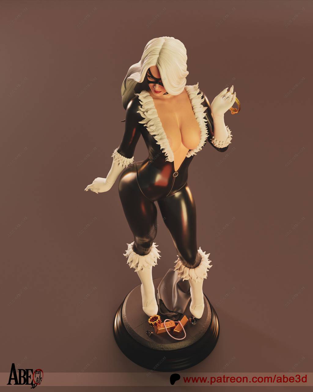 P站图纸印象馆 ABE3D DC漫画 黑猫 ABE3D DC漫画 黑猫