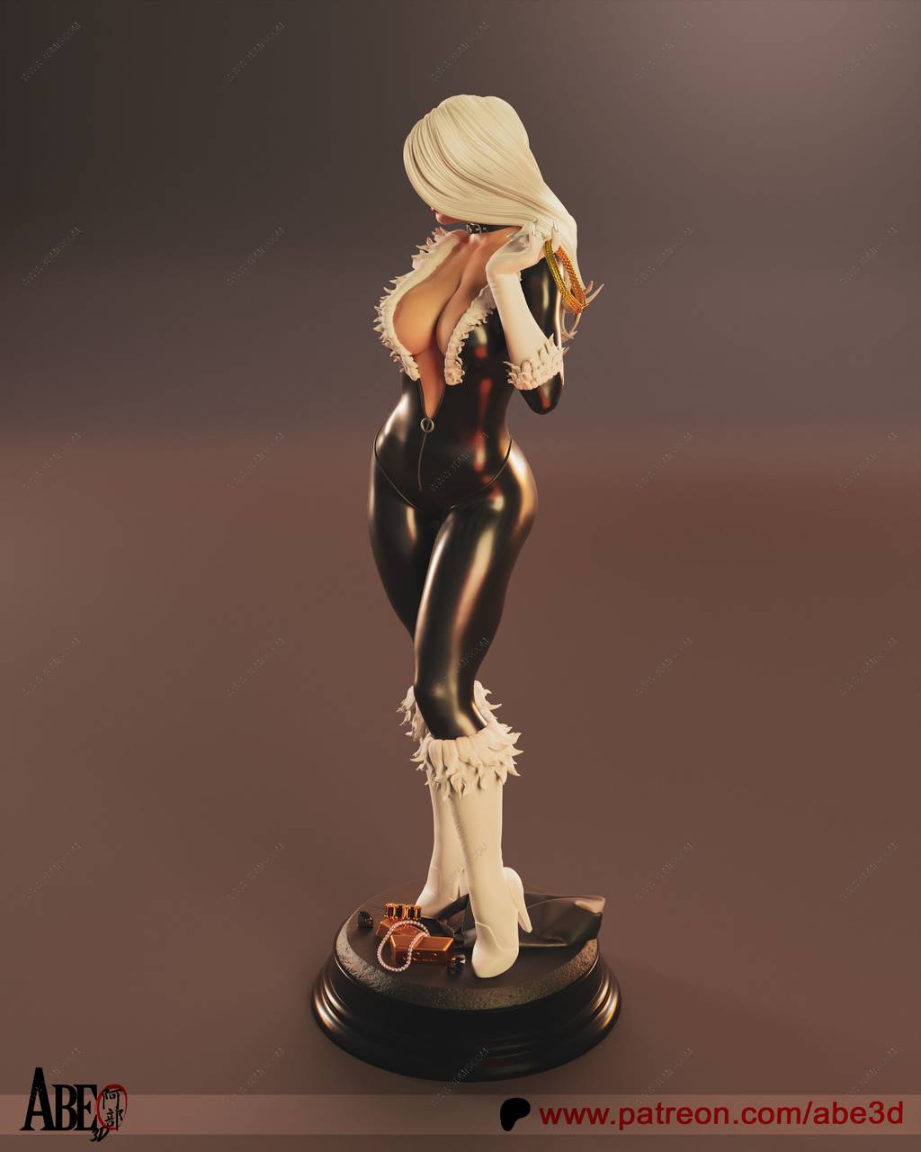 P站图纸印象馆 ABE3D DC漫画 黑猫 ABE3D DC漫画 黑猫