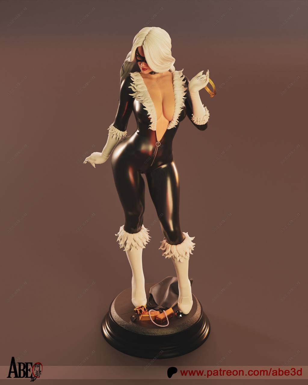 P站图纸印象馆 ABE3D DC漫画 黑猫 ABE3D DC漫画 黑猫