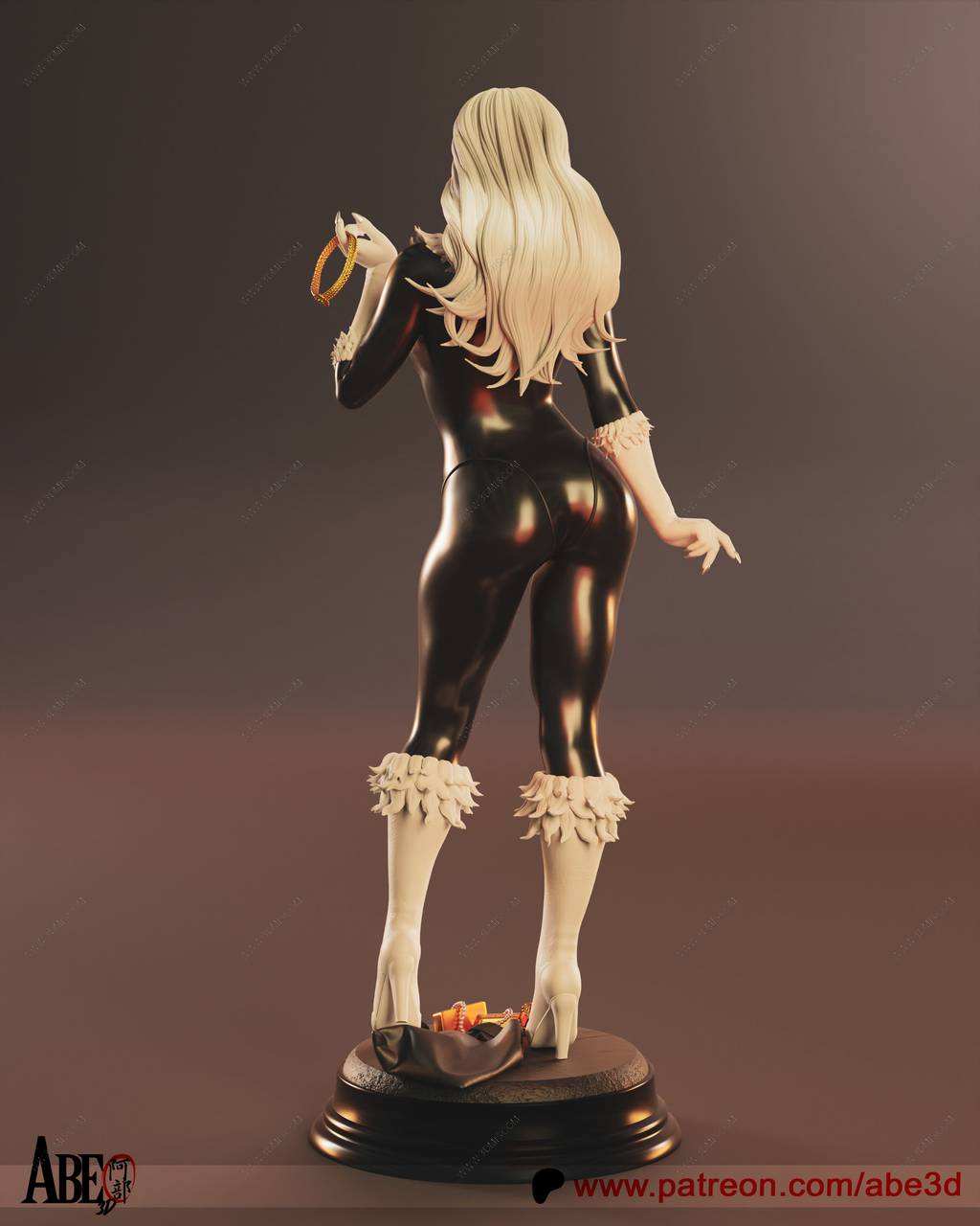 P站图纸印象馆 ABE3D DC漫画 黑猫 ABE3D DC漫画 黑猫