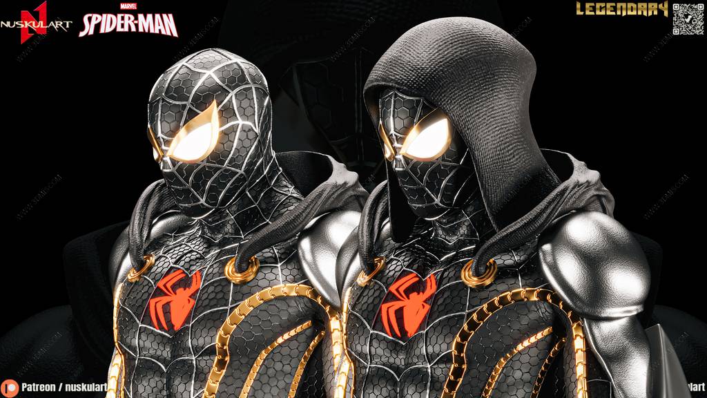 P站图纸印象馆 Nuskul Art 漫威 毒液版蜘蛛侠 Nuskul Art 漫威 毒液版蜘蛛侠