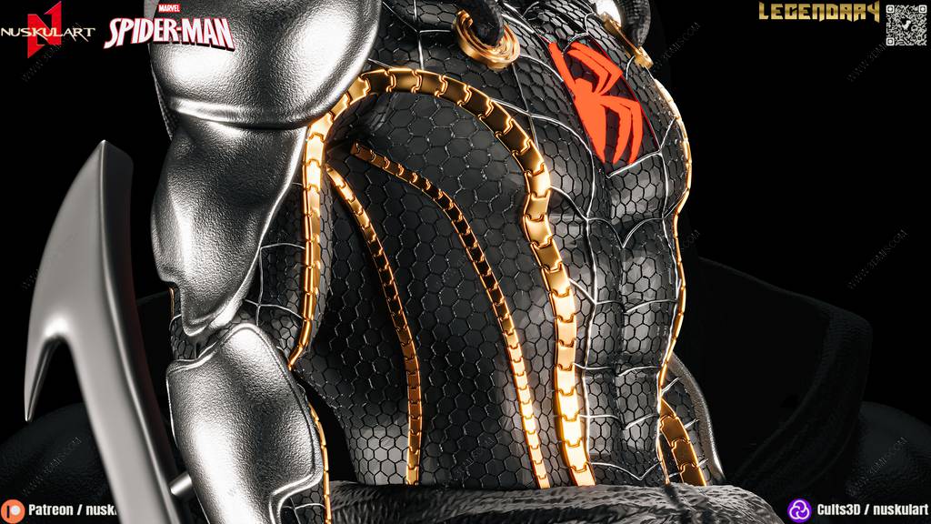 P站图纸印象馆 Nuskul Art 漫威 毒液版蜘蛛侠 Nuskul Art 漫威 毒液版蜘蛛侠