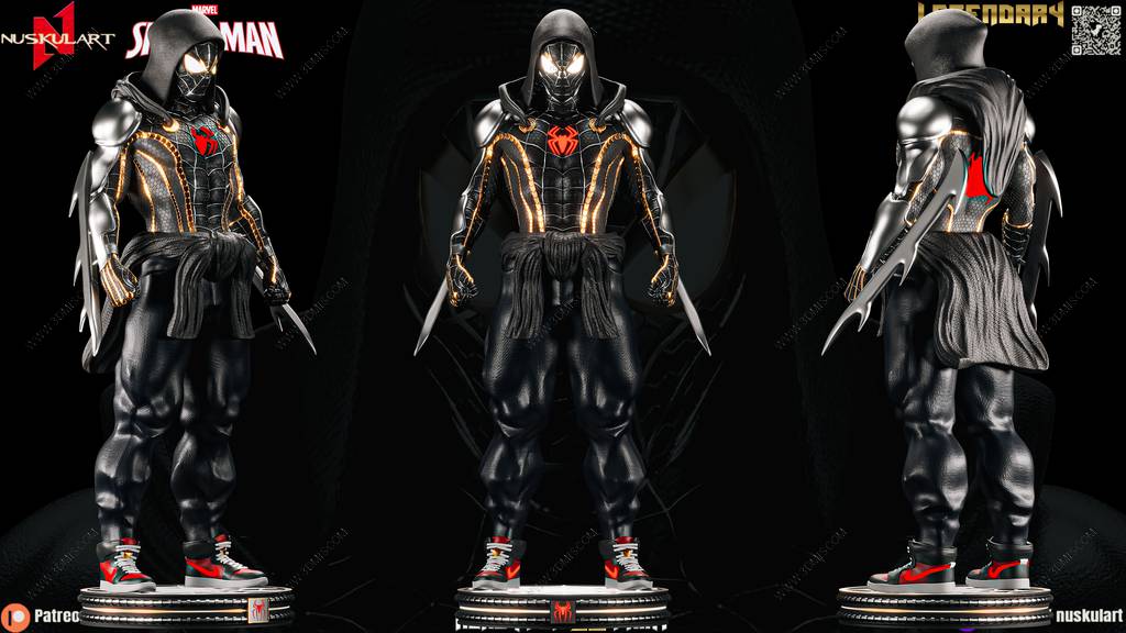 P站图纸印象馆 Nuskul Art 漫威 毒液版蜘蛛侠 Nuskul Art 漫威 毒液版蜘蛛侠