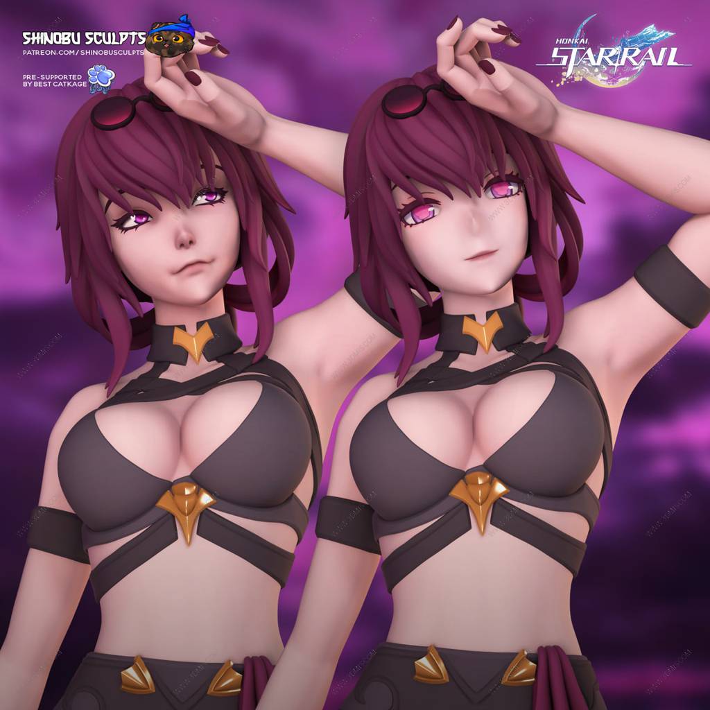 P站图纸印象馆 Shinobu Sculpts 崩坏:星穹铁道 卡芙卡 Shinobu Sculpts 崩坏:星穹铁道 卡芙卡