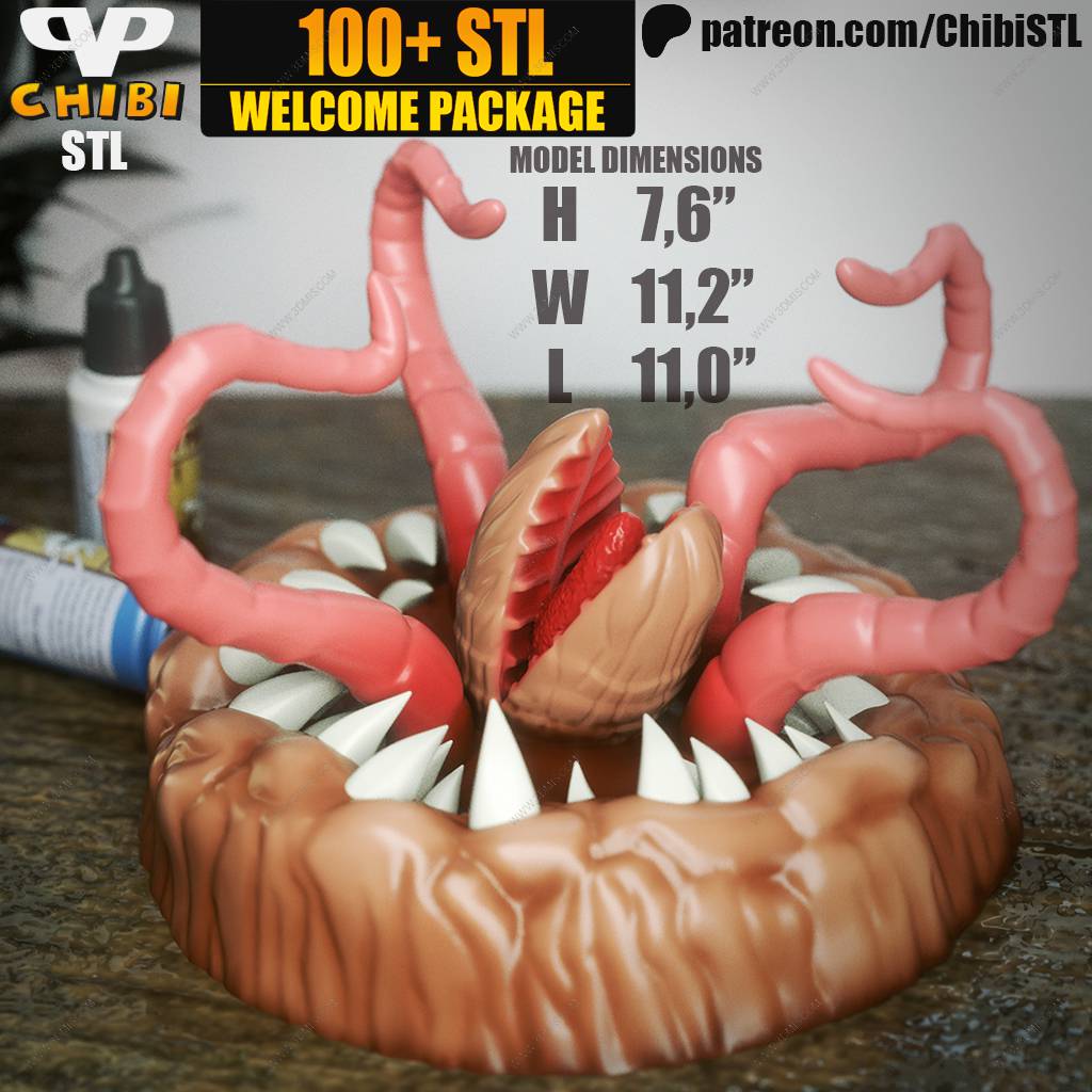 P站图纸印象馆 Chibi STL 星球大战 沙拉克 Chibi STL 星球大战 沙拉克