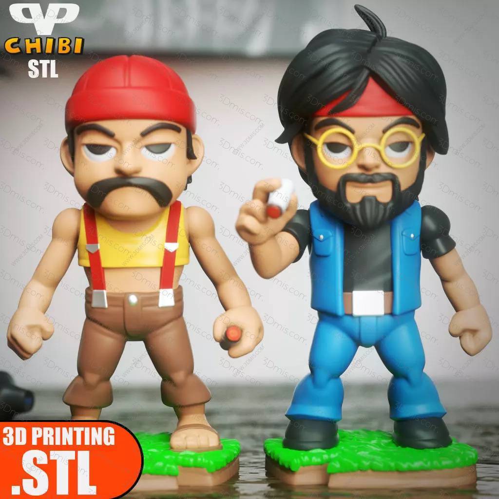 P站图纸印象馆 Chibi STL 使命召唤 Cheech and Chong Chibi STL 使命召唤 Cheech and Chong