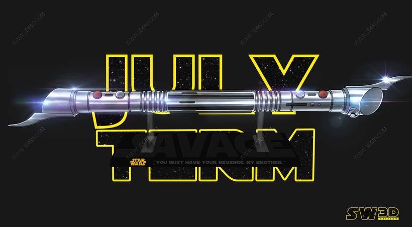 P站图纸印象馆 SW3D 星球大战 萨瓦奇·奥普雷斯的光剑 SW3D 星球大战 萨瓦奇·奥普雷斯的光剑