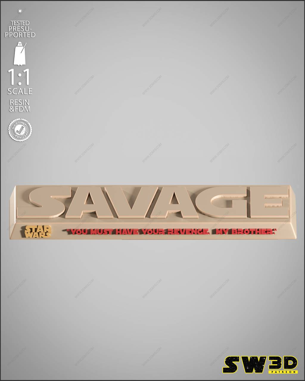 P站图纸印象馆 SW3D 星球大战 萨瓦奇·奥普雷斯的光剑 SW3D 星球大战 萨瓦奇·奥普雷斯的光剑