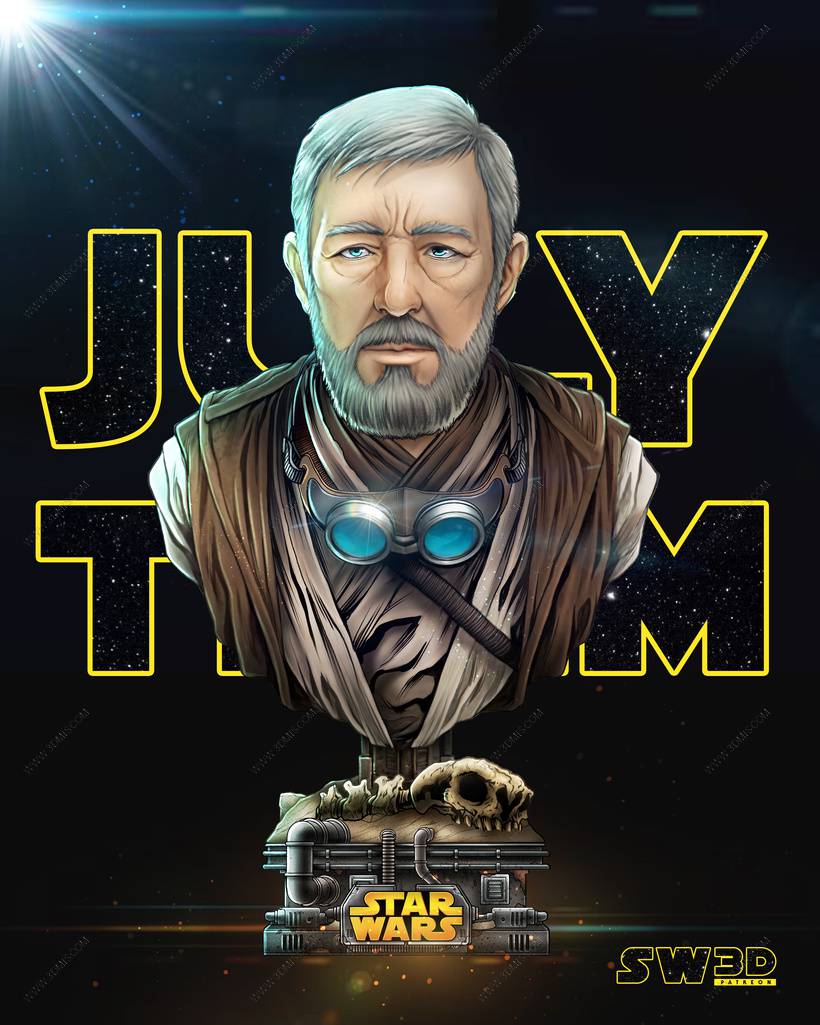 P站图纸印象馆 SW3D 星球大战 本·克诺比 SW3D 星球大战 本·克诺比