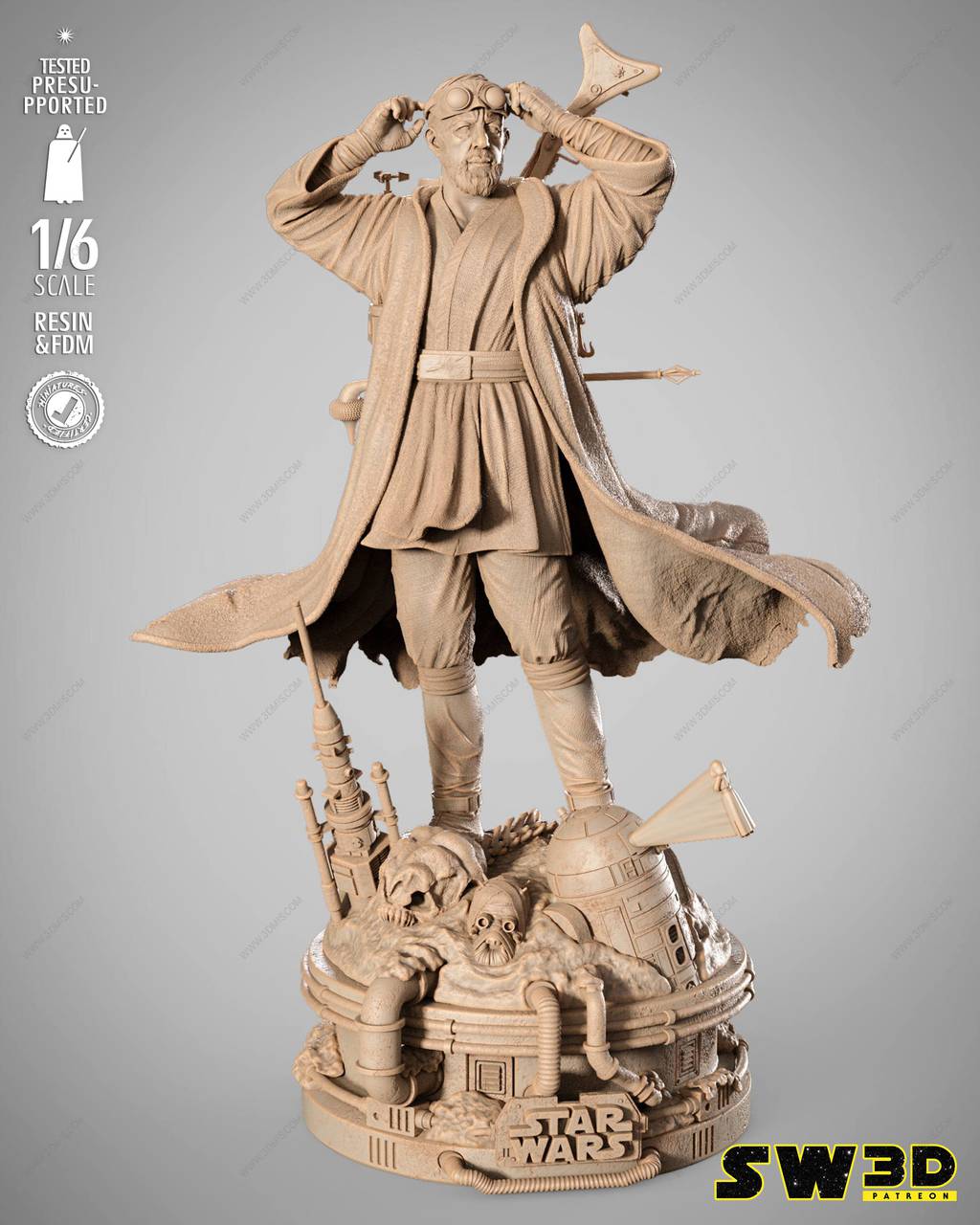 P站图纸印象馆 SW3D 星球大战 本·克诺比 SW3D 星球大战 本·克诺比